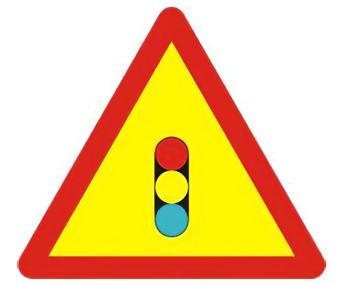 Biển W.209 – Giao nhau có tín hiệu đèn