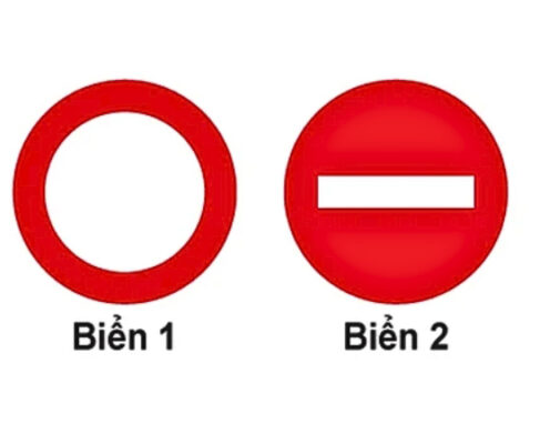 Biển P.101 và P.102: Đường cấm & Cấm đi ngược chiều