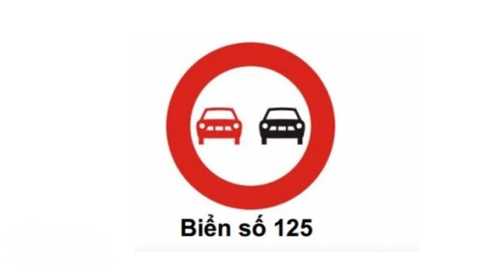 Biển số P.125: Cấm vượt