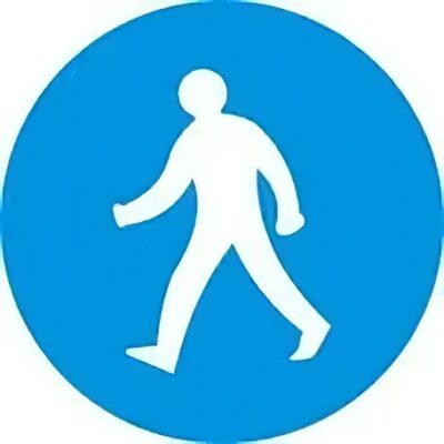 Biển báo hiệu lệnh R.305 – Đường dành cho người đi bộ
