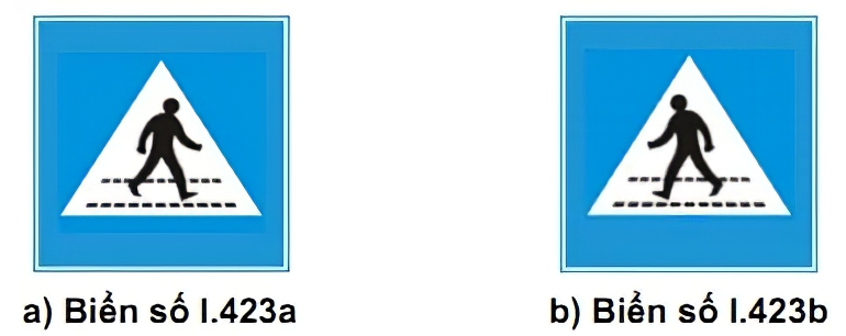 Biển báo chỉ dẫn I.423 (a, b) – Nơi người đi bộ sang ngang