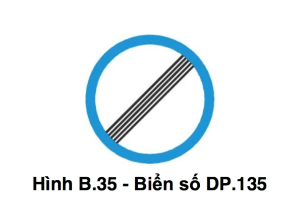 Biển DP.135 – Hết tất cả các lệnh cấm