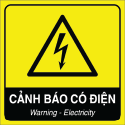 Tiêu chuẩn kỹ thuật và kích thước biển báo nguy hiểm điện