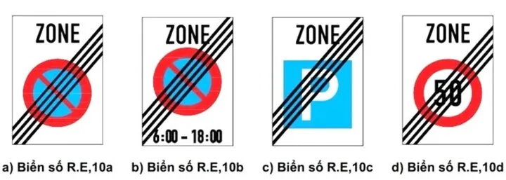 Các biển báo Zone hết hiệu lực