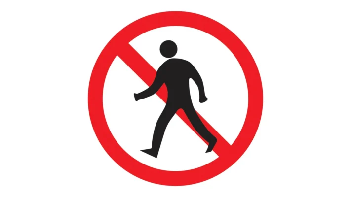 Biển cấm người đi bộ