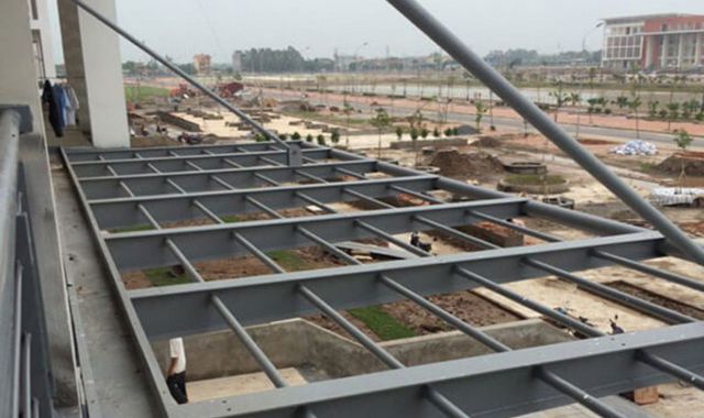 kết cấu mái canopy khung thép