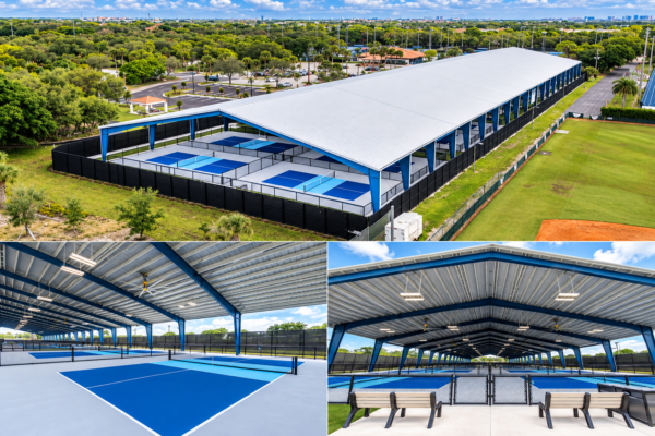 Cụm sân Pickleball có mái che