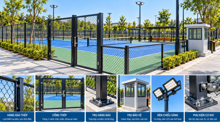 Sân Pickleball ngoài trời